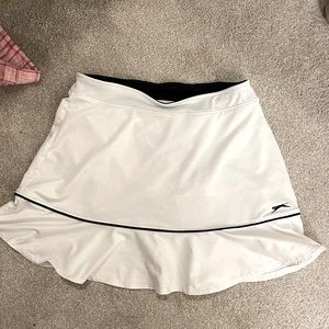 White tennis skort